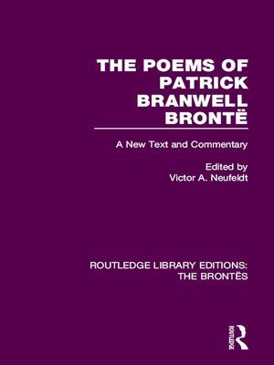 cover image of The Poems of Patrick Branwell Brontë